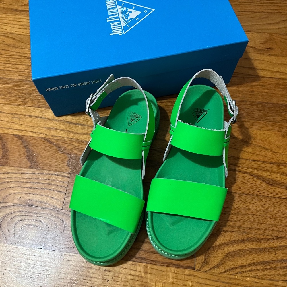 John Fluevog x Anna Sui Sandals 💚💚💚